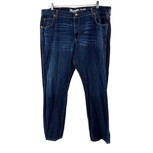 Wrangler‎ Retro Relaxed Fit Boot Cut Jeans Men's 42X32 Dark Wash Western Cowboy